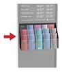 15-pocket acrylic literature dispenser