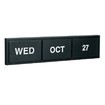 Single-Faced, Black Frame Perpetual Calendar for Wall Mounting 