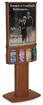 Two Sided Customizable Floor Display with Literature Holder 