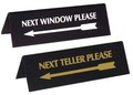 NEXT WINDOW AND NEXT TELLER PYRAMID SIGNS - Main Image