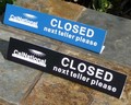 Closed Sign With Custom Name / Logo Imprint - Main Image