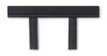 U.S. Bank Supply Aluminum Sign Brackets for Tape Posts 