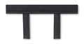 U.S. Bank Supply Aluminum Sign Brackets for Tape Posts #USB2500 - Main Image