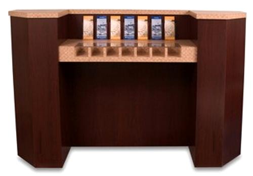 Laminate Counter with Flush-Mounted Writing Top & 7 Compartments  - Main Image