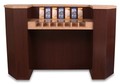 Laminate Counter with 7 Literature Brochure Compartments