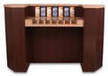 Laminate Counter with Flush-Mounted Writing Top & 7 Compartments  - Main Image