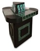 Triangular-Shaped Laminate Counter with 15 Compartments -- Price on 03/30/23 -- $5,778.00 - Main Image