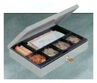 Cash Box - Low Profile with 6-Compartment Cash Tray - Main Image