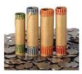Cartridge coin wrappers / pre-crimped coin wrappers